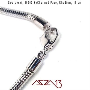 Swarovski 80000 Rhodium (BeCharmed) 19 cm Bileklik Zinciri