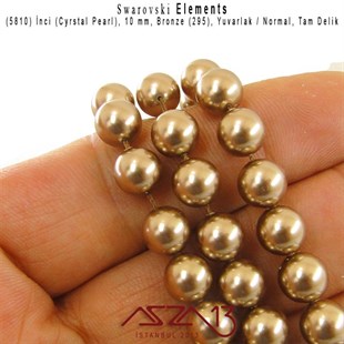 5810-295 Crystal Bronze Pearl 10 mm (İnci) / 15 Adet