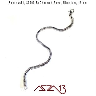 Swarovski 80000 Rhodium (BeCharmed) 19 cm Bileklik Zinciri