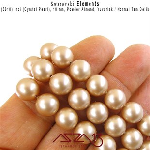 5810-305 Crystal Powder Almond Pearl 10 mm (İnci) / 15 Adet