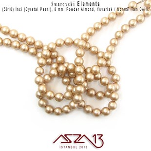 5810-305 Crystal Powder Almond Pearl 8 mm (İnci) / 30 Adet