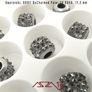 Swarovski 80901 001 Silver Shade (BeCharmed Pave Spikes) 11,5 mm Pave
