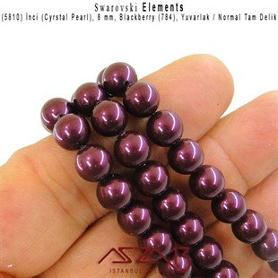 5810-784 Crystal Blackberry Pearl 8 mm (İnci) / 30 Adet