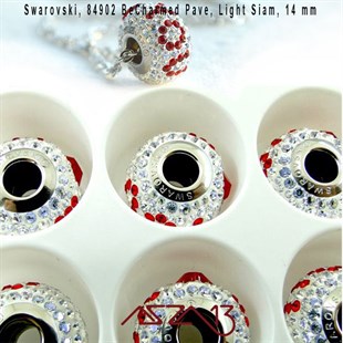 Swarovski 84902 Light Siam (BeCharmed Pave) 14 mm Pave