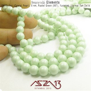 5810-967 Crystal Pastel Green Pearl 8 mm (İnci) / 30 Adet