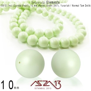 5810-967 Crystal Pastel Green Pearl 10 mm (İnci) / 15 Adet