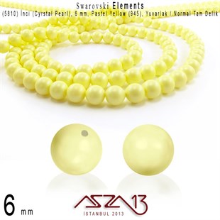 5810-945 Crystal Pastel Yellow Pearl 6 mm (İnci) / 40 Adet