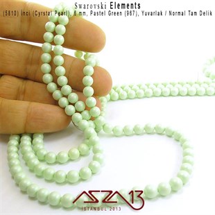 5810-967 Crystal Pastel Green Pearl 6 mm (İnci) / 40 Adet