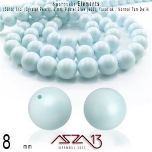 5810-966 Crystal Pastel Blue Pearl 8 mm (İnci) / 30 Adet