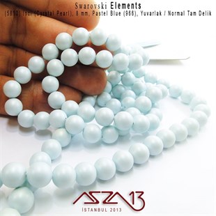 5810-966 Crystal Pastel Blue Pearl 8 mm (İnci) / 30 Adet