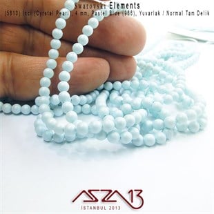 5810-966 Crystal Pastel Blue Pearl 4 mm (İnci) / 50 Adet