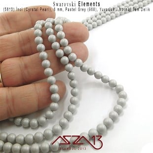 5810-968 Crystal Pastel Grey Pearl 6 mm (İnci) / 40 Adet