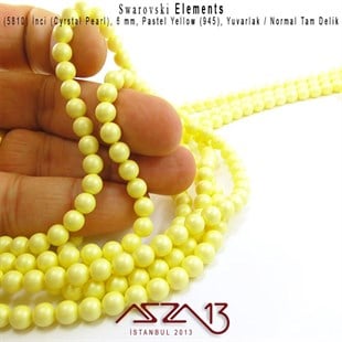 5810-945 Crystal Pastel Yellow Pearl 6 mm (İnci) / 40 Adet