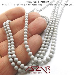5810-968 Crystal Pastel Grey Pearl 4 mm (İnci) / 50 Adet