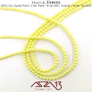5810-945 Crystal Pastel Yellow Pearl 4 mm (İnci) / 50 Adet