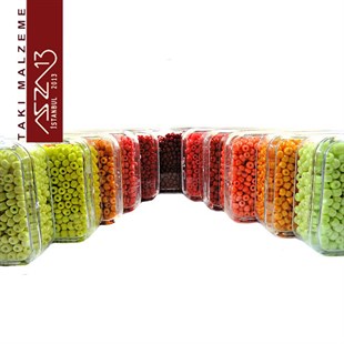 Kum Boncuk 6/0 (4,1 mm) Kırmızı-Sarı Büyük Set (11 Renk)
