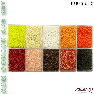 Kum Boncuk 8/0 (2,8 mm) SET 2