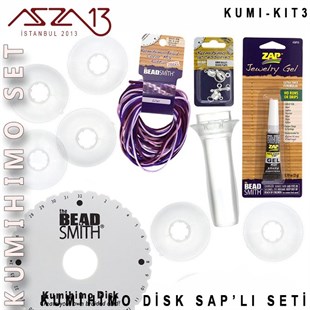 Kumihimo 3 Nolu Kit (Disk Sapı ve İpler)