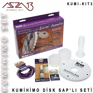 Kumihimo 3 Nolu Kit (Disk Sapı ve İpler)