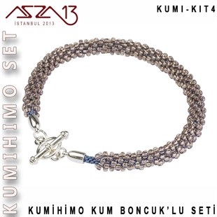 Kumihimo 4 Nolu Kit (Boncuk ve İpler)