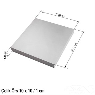 Örs - Çelik - 10x10/1 cm