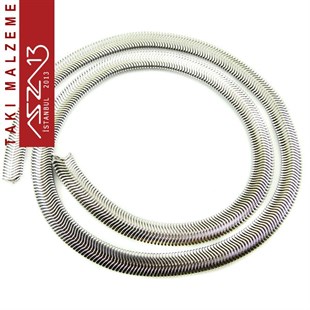 Micron 22K Paladyum Kaplamalı Yassı Yılan 6x2,5 mm Zincir / Paket İçeriği 42 cm
