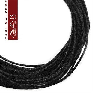 Siyah 0,8 mm Kalınlıkta Paraşüt İpi / 5 Metre