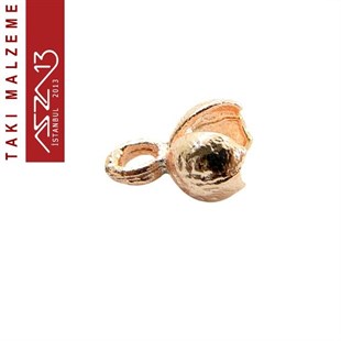Rose Altın Kaplamalı 9x4 mm Pirinç Döküm Düğüm Kapama / Paket İçeriği 8 Adet