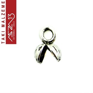 Antik Gümüş Kaplamalı 11 mm Döküm Düğüm Kapama / Paket İçeriği 10 Adet