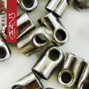 Nikel Kaplamalı 3,5 mm Kulplu Uç Kapama Kapsülü / Paket İçeriği 20 Adet