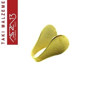 Kaplamasız Pirinç 8 mm Yassı Zincir-Kordon Uç Kapama / Paket İçeriği 50 Adet
