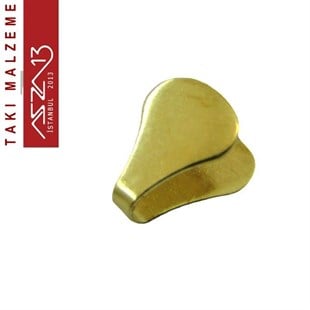 Kaplamasız Pirinç 8 mm Yassı Zincir-Kordon Uç Kapama / Paket İçeriği 50 Adet