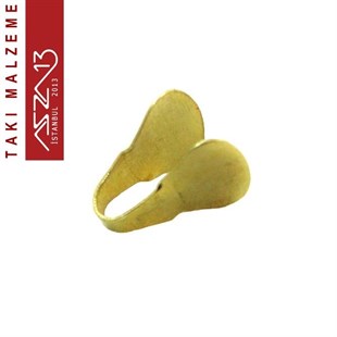 Kaplamasız Pirinç 7 mm Yassı Zincir-Kordon Uç Kapama / Paket İçeriği 50 Adet