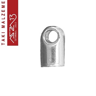 Nikel Kaplamalı 3,5 mm Kulplu Uç Kapama Kapsülü / Paket İçeriği 20 Adet