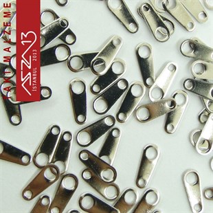 Nikel Kaplamalı 3x9 mm Zincir Sonu Pulu / Paket İçeriği 50 Adet