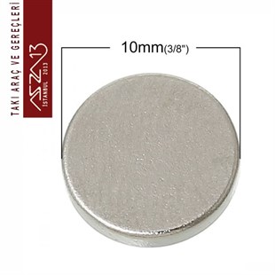 10x2 mm Süper Güçlü Yuvarlak Mıknatıs / Paket İçeriği 2 Adet