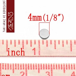 4x1,4 mm Süper Güçlü Yuvarlak Mıknatıs / Paket İçeriği 5 Adet