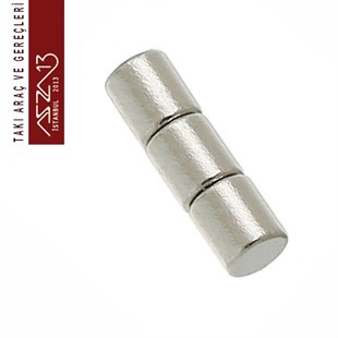 3x2,5 mm Süper Güçlü Silindirik Mıknatıs / Paket İçeriği 5 Adet