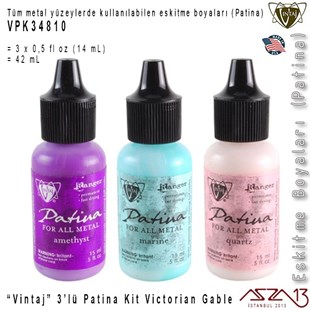 Vintaj VPK34810 Patina Boyası 3lü Set (Victorian Gable)