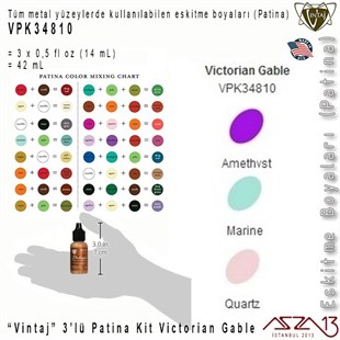 Vintaj VPK34810 Patina Boyası 3lü Set (Victorian Gable)