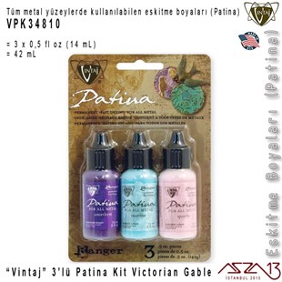Vintaj VPK34810 Patina Boyası 3lü Set (Victorian Gable)