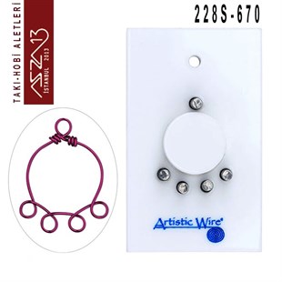 Yuvarlak Ara Parça Yapım Aparatı - 670 (Tel Kıvırma Aleti / Jig)