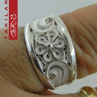 925  Gümüş Telkari Yüzük