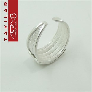 Has Gümüş Telkari Hasır Yüzük