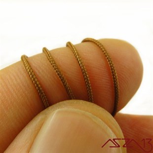 Açık Kahverengi 0,9 mm Tespih İpi / Paket İçeriği 3 m