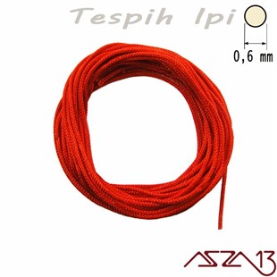 Kırmızı 0,6 mm Tespih İpi / Paket İçeriği 3 m
