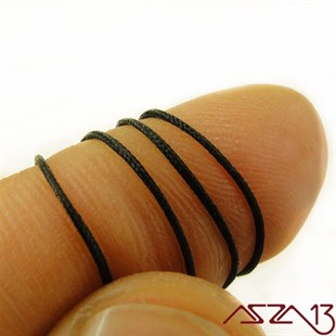 Siyah 0,6 mm Tespih İpi / Paket İçeriği 3 m