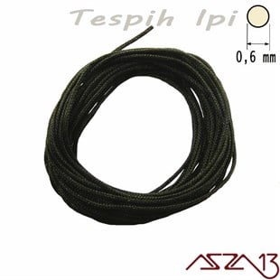 Siyah 0,6 mm Tespih İpi / Paket İçeriği 3 m