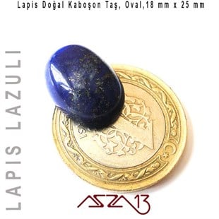 Lapis Lazuli 13x18 mm, Doğal Taş Kaboşon / Paket İçeriği 1 Adet