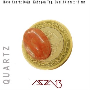 Rose Kuartz 13x18 mm, Doğal Taş Kaboşon / Paket İçeriği 1 Adet